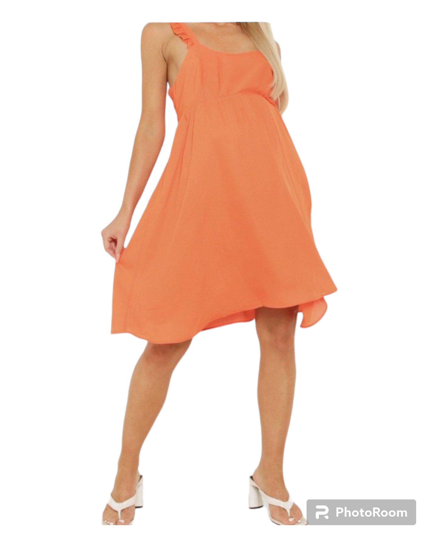 Orange Smock Dress