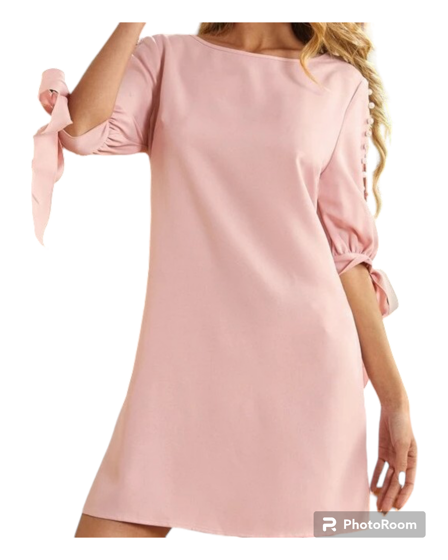 Tie Sleeve Dress