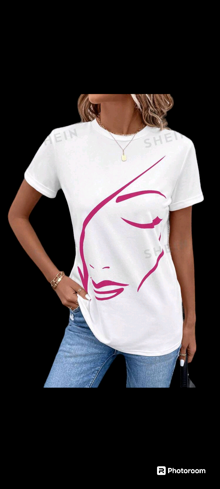 White / Pink Tee Shirt