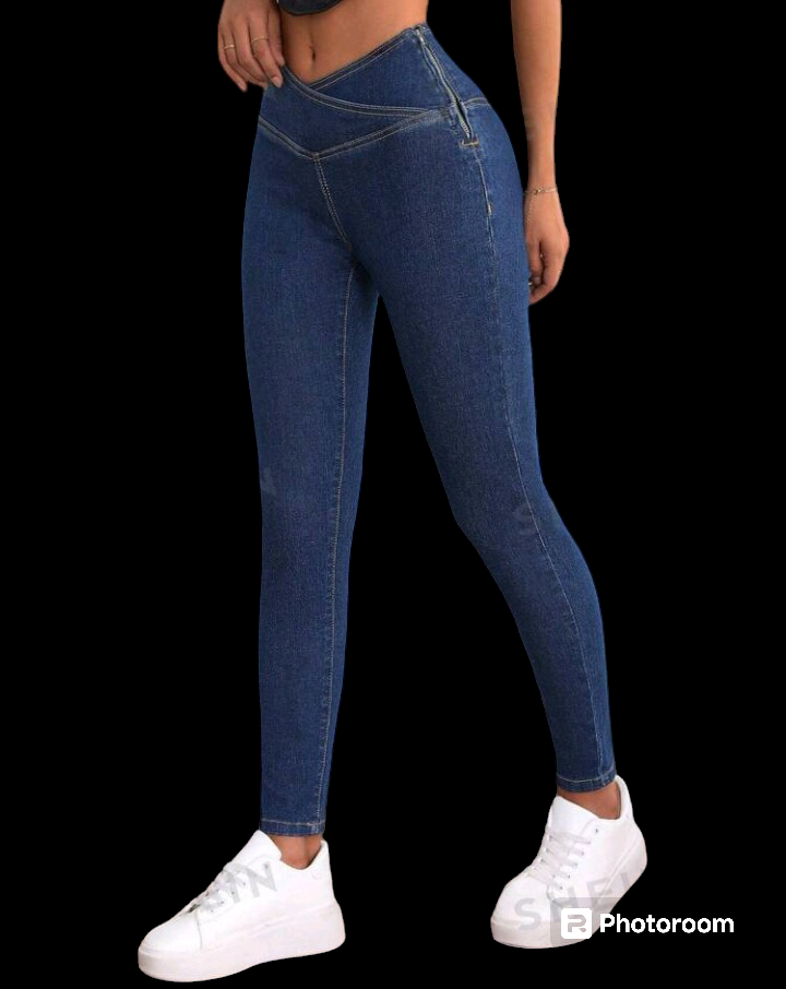 Stretch Navy Jeggings