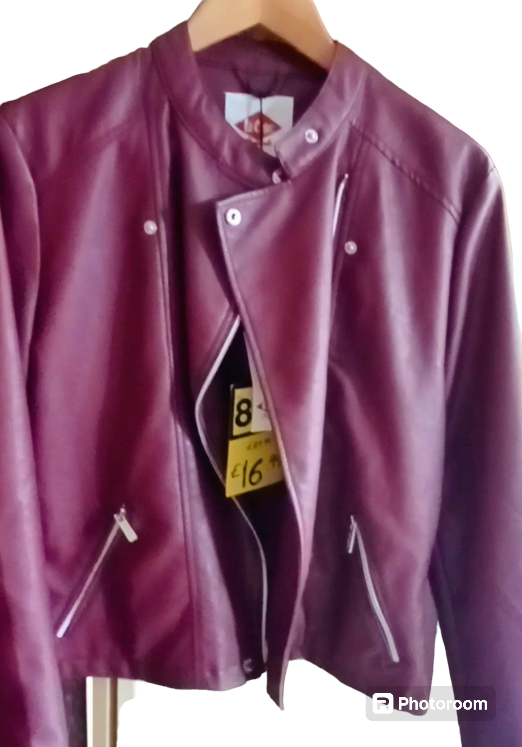 Lee Cooper Purple Faux leather jacket