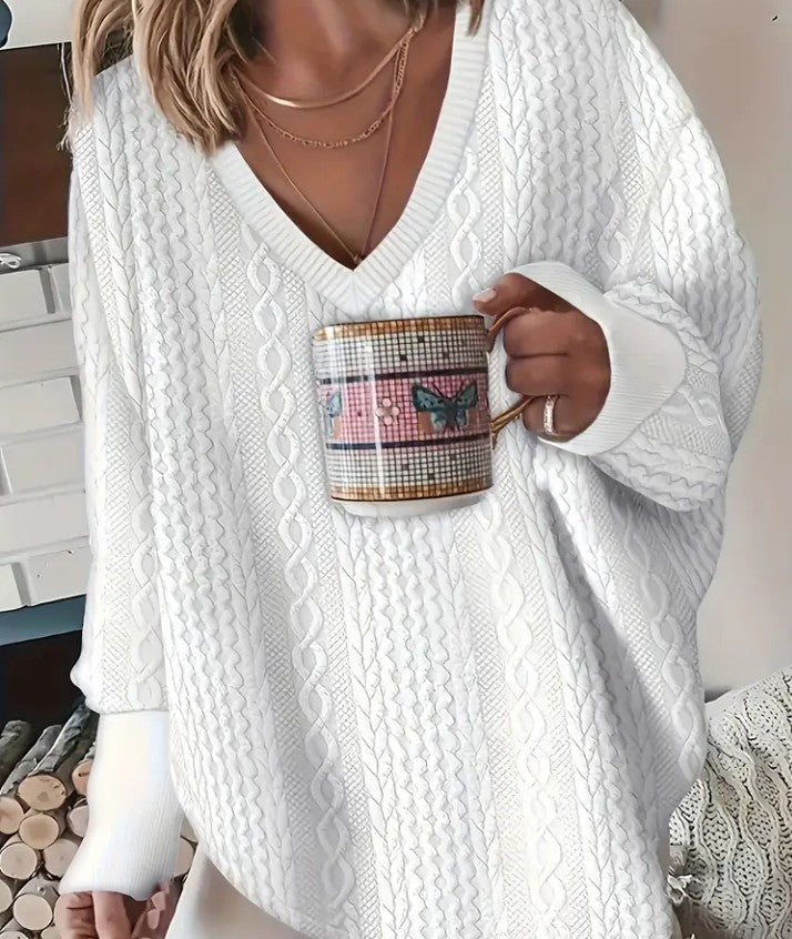 White Oversized Jumper